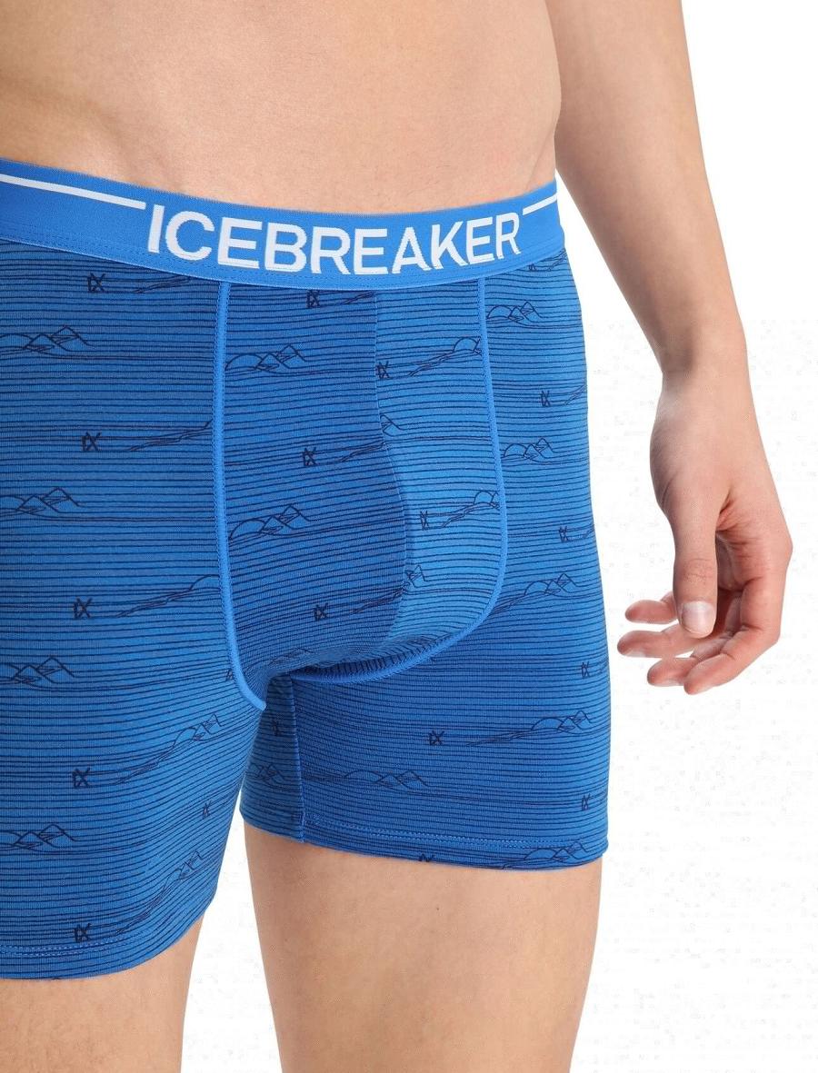 Icebreaker Merino Anatomica Boxers Férfi Fehérnemű Sötétkék | HU 1310YXFU